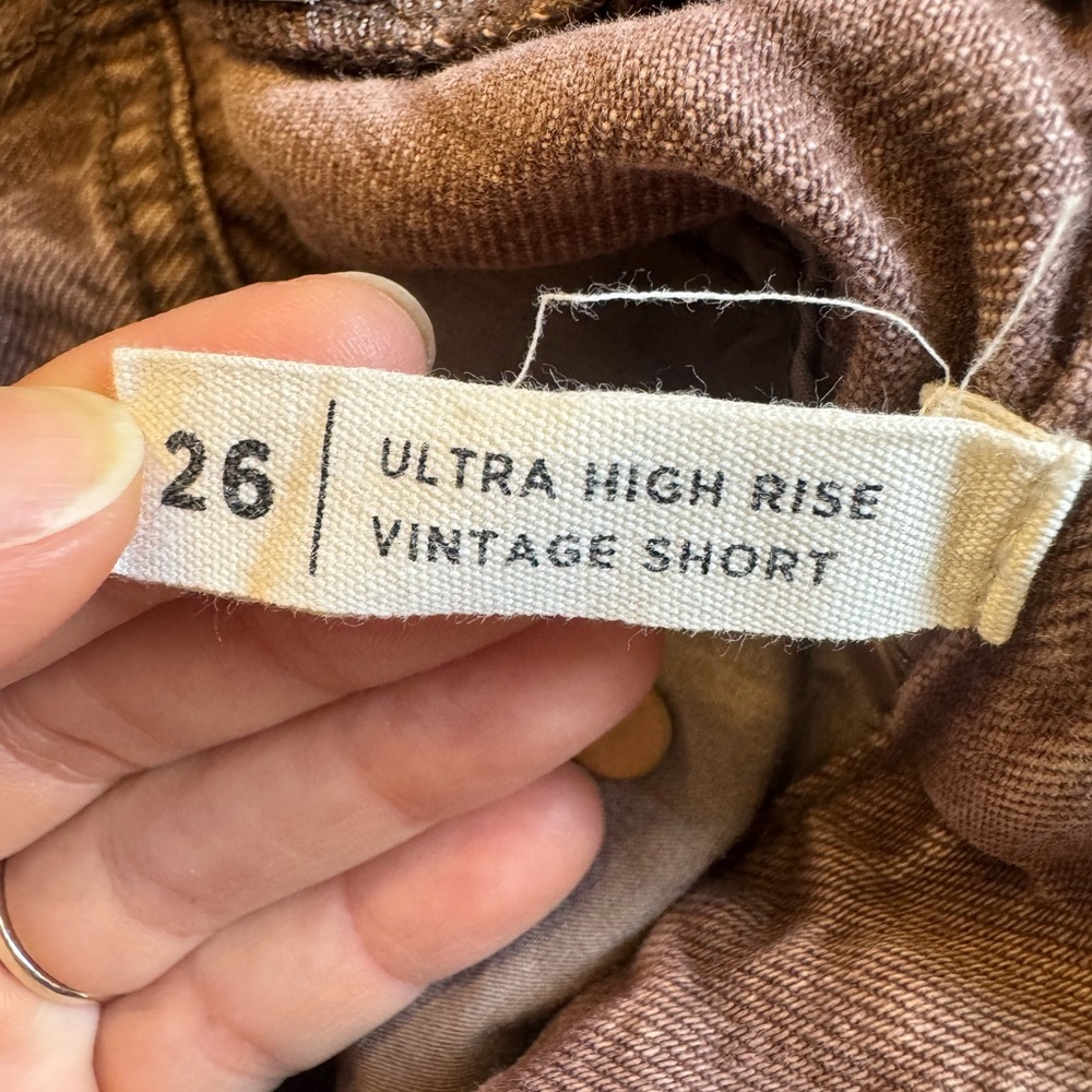 PacSun Ultra High Rise Vintage Women's Shorts - Brown - Picture 4 of 6